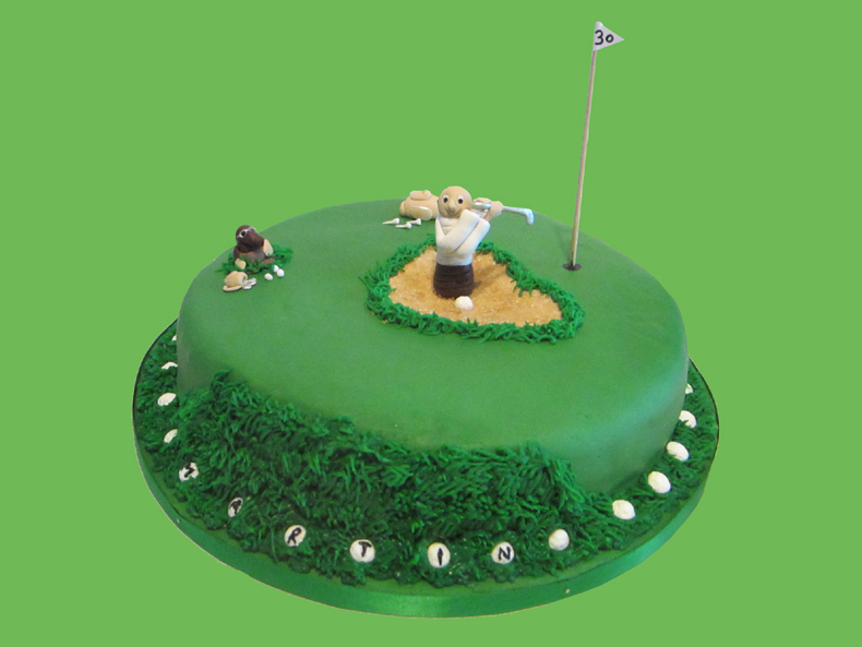 Golfplatz mit Maulwurf